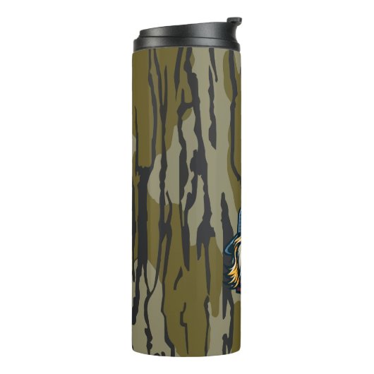 Redneck Duck Bottomland Camo Duck Hunting Redneck Thermosbeker (Gedraaid links)