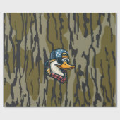 Redneck Duck Bottomland Camo Duck Jagen Cadeaupapier (Vlak)