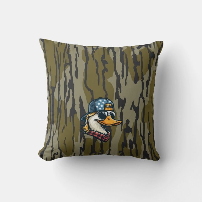  Redneck Duck Bottomland Camo Duck Jagen Kussen (Voorkant)