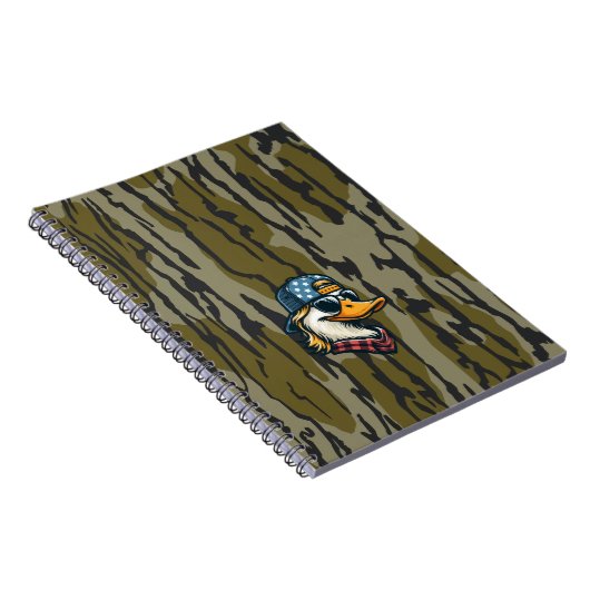  Redneck Duck Bottomland Camo Duck Jagen Notitieboek (Rechterzijde)
