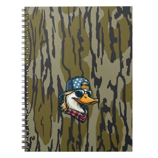  Redneck Duck Bottomland Camo Duck Jagen Notitieboek (Voorkant)