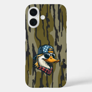 Redneck Eend Bottomland Camo Eend Jagen Redneck iPhone 16 Hoesje