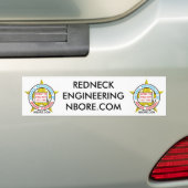 REDNECK ENGINEERING BUMPERSTICKER (Op auto)