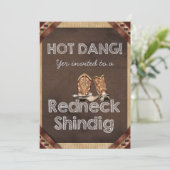 Redneck Feest Kaart (Staand voorkant)