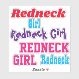 Redneck Girl Heldere Stickers Auto of Laptop Notit