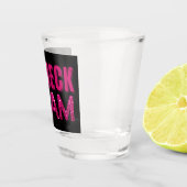 Redneck Glam Roze Glitters Shot Glas (Rechts)