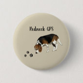 Redneck GPS-Button Ronde Button 5,7 Cm (Voorkant)