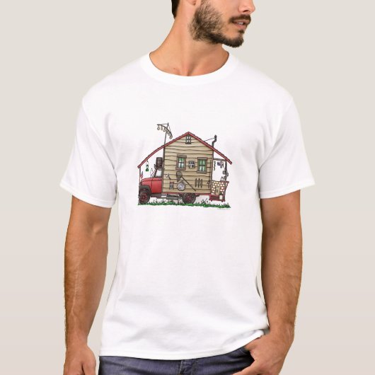 Redneck Hillbilly Camper Apparel T-shirt (Voorkant)