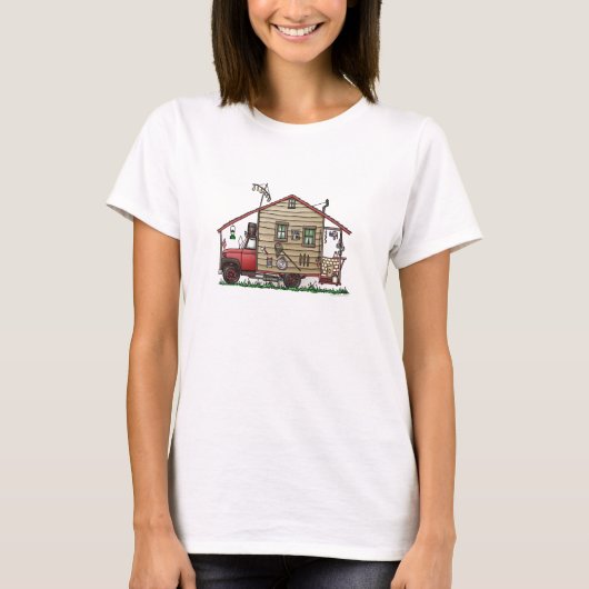 Redneck Hillbilly Camper Apparel T-shirt (Voorkant)