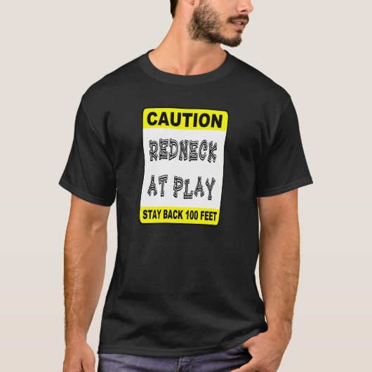 Redneck in het spel t-shirt (Voorkant)