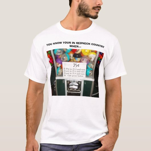 REDNECK INSTRUCTIES, JE KENT JE IN REDNECK... T-SHIRT (Voorkant)