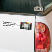 REDNECK INSTRUCTIES, Je weet het in je redneck... Bumpersticker (Op Truck)