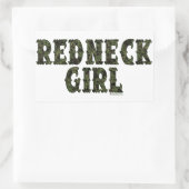 Redneck Meisje Groene Camo Stickers (Tas)