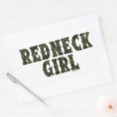 Redneck Meisje Groene Camo Stickers (Envelop)
