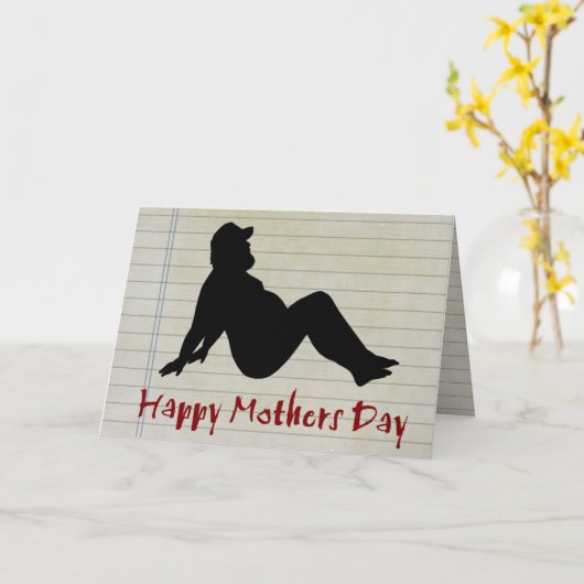 Redneck Moederdag Kaart (Gele Bloem)