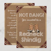 Redneck Party Uitnodigingen (Voorkant / Achterkant)