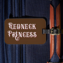 Redneck Princess Fancy Tekst Bagagelabel
