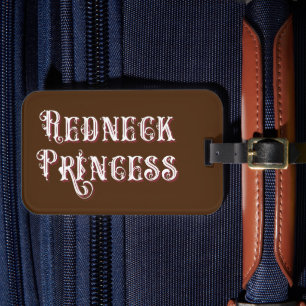 Redneck Princess Fancy Tekst Bagagelabel