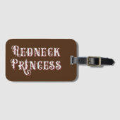 Redneck Princess Fancy Tekst Bagagelabel (Voorkant (horizontaal))