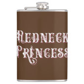 Redneck Princess Fancy Tekst Heupfles (Voorkant)