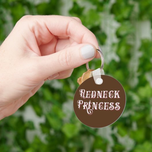 Redneck Princess Fancy Tekst Sleutelhanger (Hand)