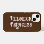 Redneck Prinses Fancy Tekst iPhone Hoesje (Achterkant horizontaal)
