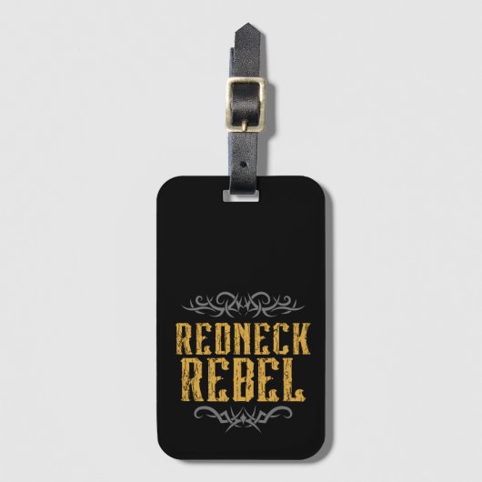Redneck Rebel Bagagelabel (Voorkant (verticaal))