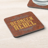 Redneck Rebel Grunge Rust Bier Onderzetter (Linkerzijde)