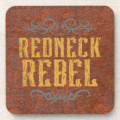 Redneck Rebel Grunge Rust Bier Onderzetter (Voorkant)