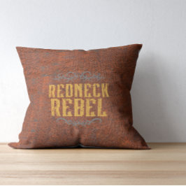 Redneck Rebel Grunge Rust Kussen