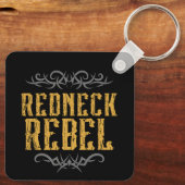 Redneck Rebel Sleutelhanger (Achterkant)