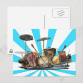 Redneck Rock Band Game Briefkaart (Voorkant / Achterkant)