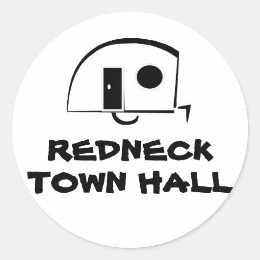 REDNECK STADHUIS STICKER (Voorkant)