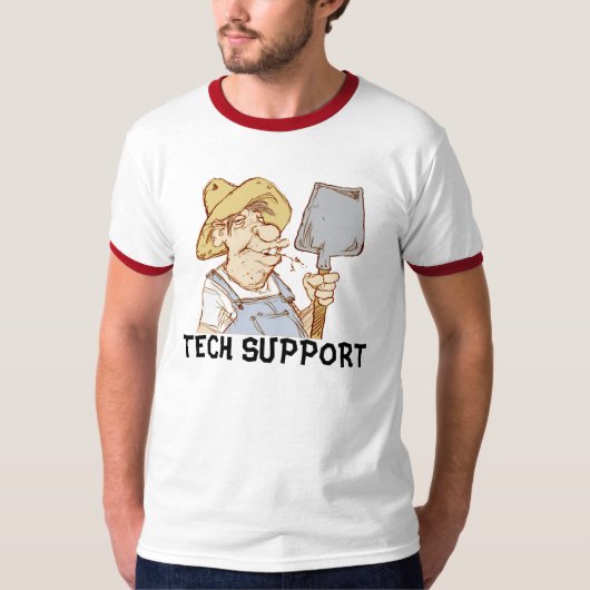 Redneck Tech Support T-shirt (Voorkant)