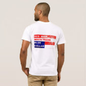 RedNeck White Trash Blue Collar Fited T-shirt (Achterkant volledig)