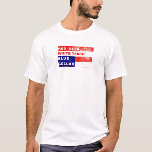 RedNeck White Trash Blue Collar Musculair Shirt