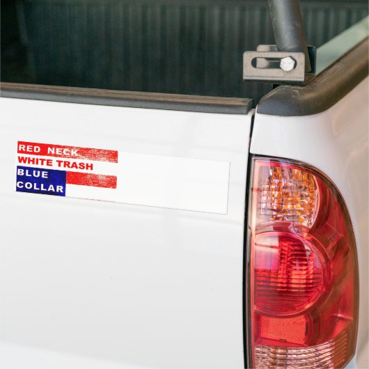 RedNeck White Trash Bumpersticker (Op Truck)