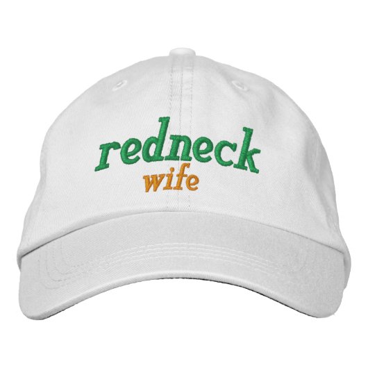 redneck wife geborduurde pet (Voorkant)