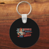 Redneck Willie's Garage Sticker Sleutelhanger (Voorkant)