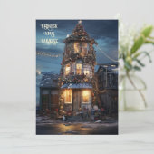 Redneck Xmas Paradise Feestdagenkaart (Staand voorkant)