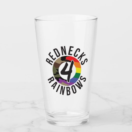 Rednecks 4 Rainbows Glas (Voorkant)