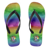Rednecks 4 Rainbows Teenslippers (Voetbed)