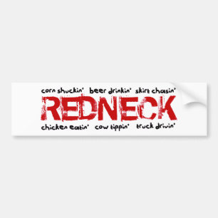 Rednecks doen wat? bumpersticker