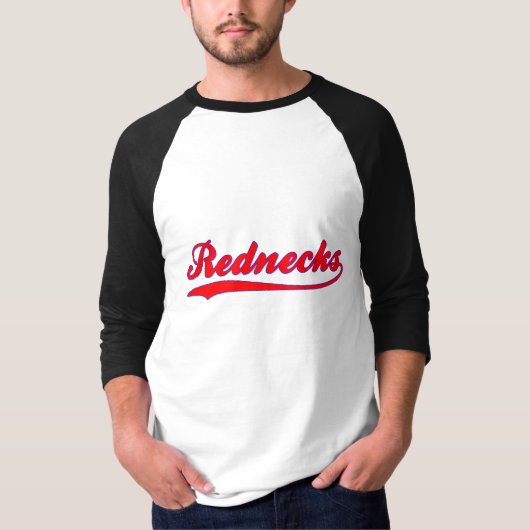 Rednecks Faux Baseball Jersey T-Shirt (Voorkant)
