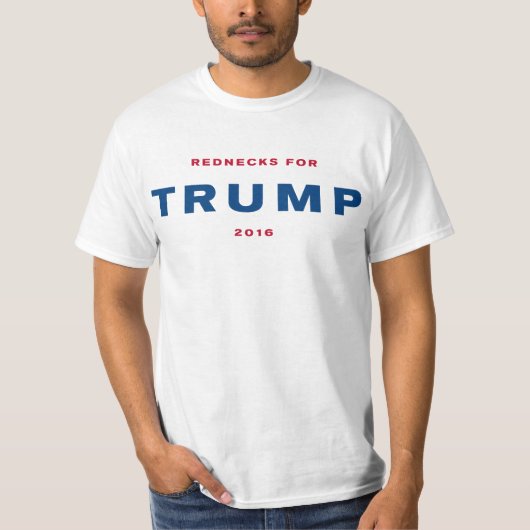 Rednecks voor Trump 2016 T-shirt (Voorkant)