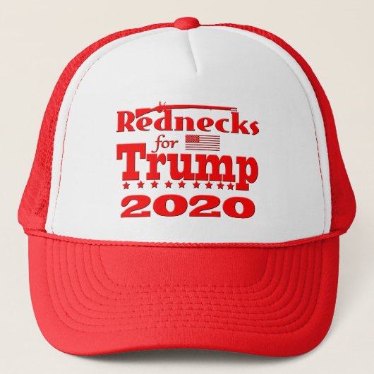REDNECKS VOOR TRUMP 2020 MAGA GEAR TRUCKER PET (Voorkant)