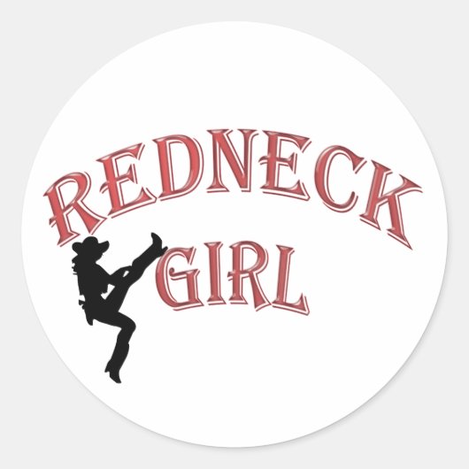 Rednek Girl Stickers (Voorkant)
