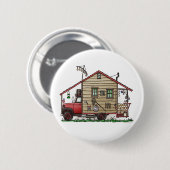 Rednek Hillbilly Camper Buttonnen Ronde Button 5,7 Cm (Voorkant /achterkant)