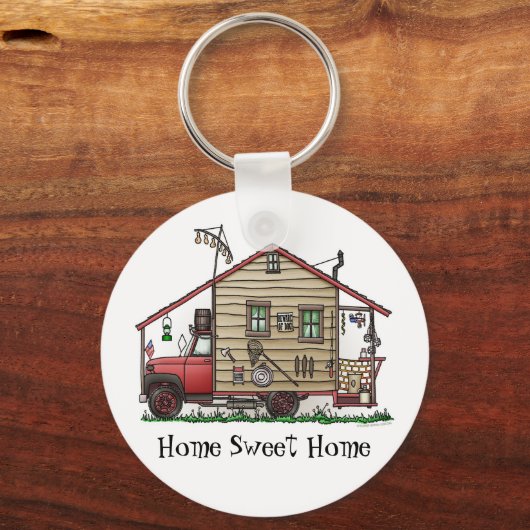Rednek Hillbilly Camper Sleutelhangers (Voorkant)