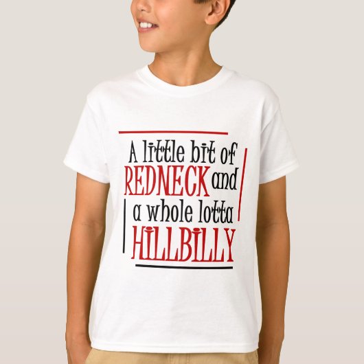 Rednek Hillbilly TShirt (Voorkant)